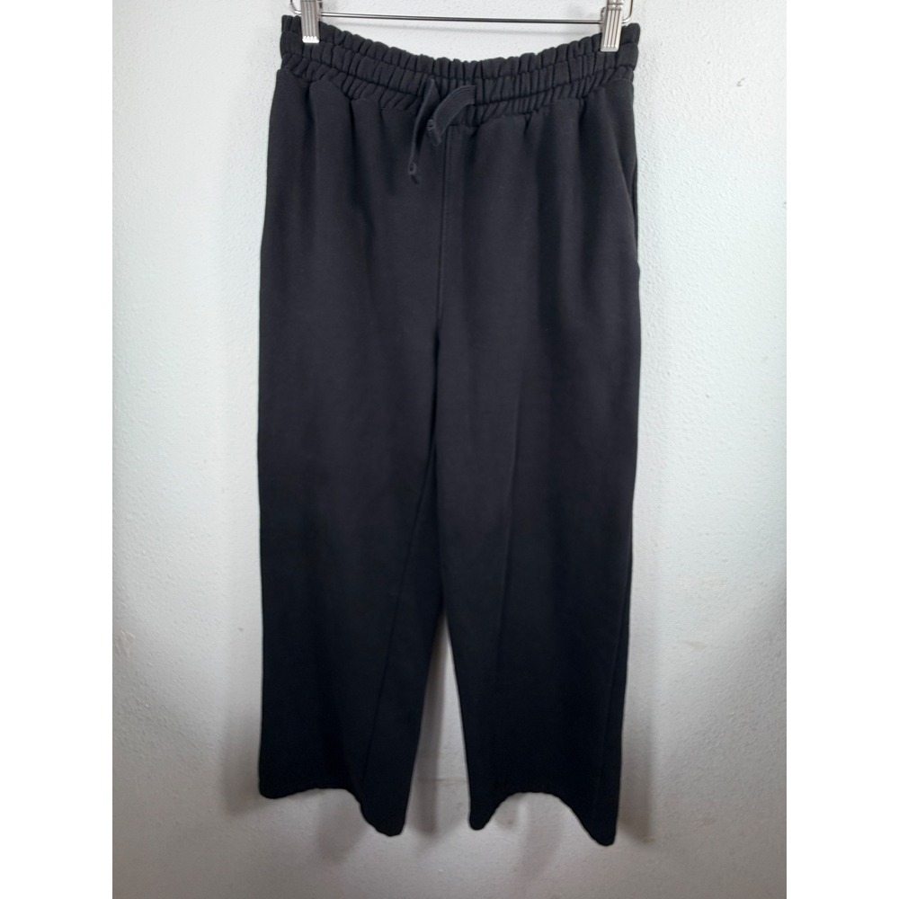 PrettyLittleThing Women S Sweatpants Black Wide Leg Fleece Lounge Gorpcore Basic